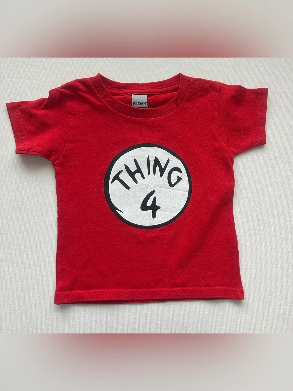 Gildan Red girl’s 2 Short Sleeve Tee. Cat & Jack pants. Size 3T.